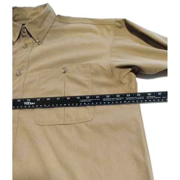 Gamehide Upland Field Men's Shooter Khaki Orange Long Sleeve Button-Down Shirt L - Picture 11 of 13